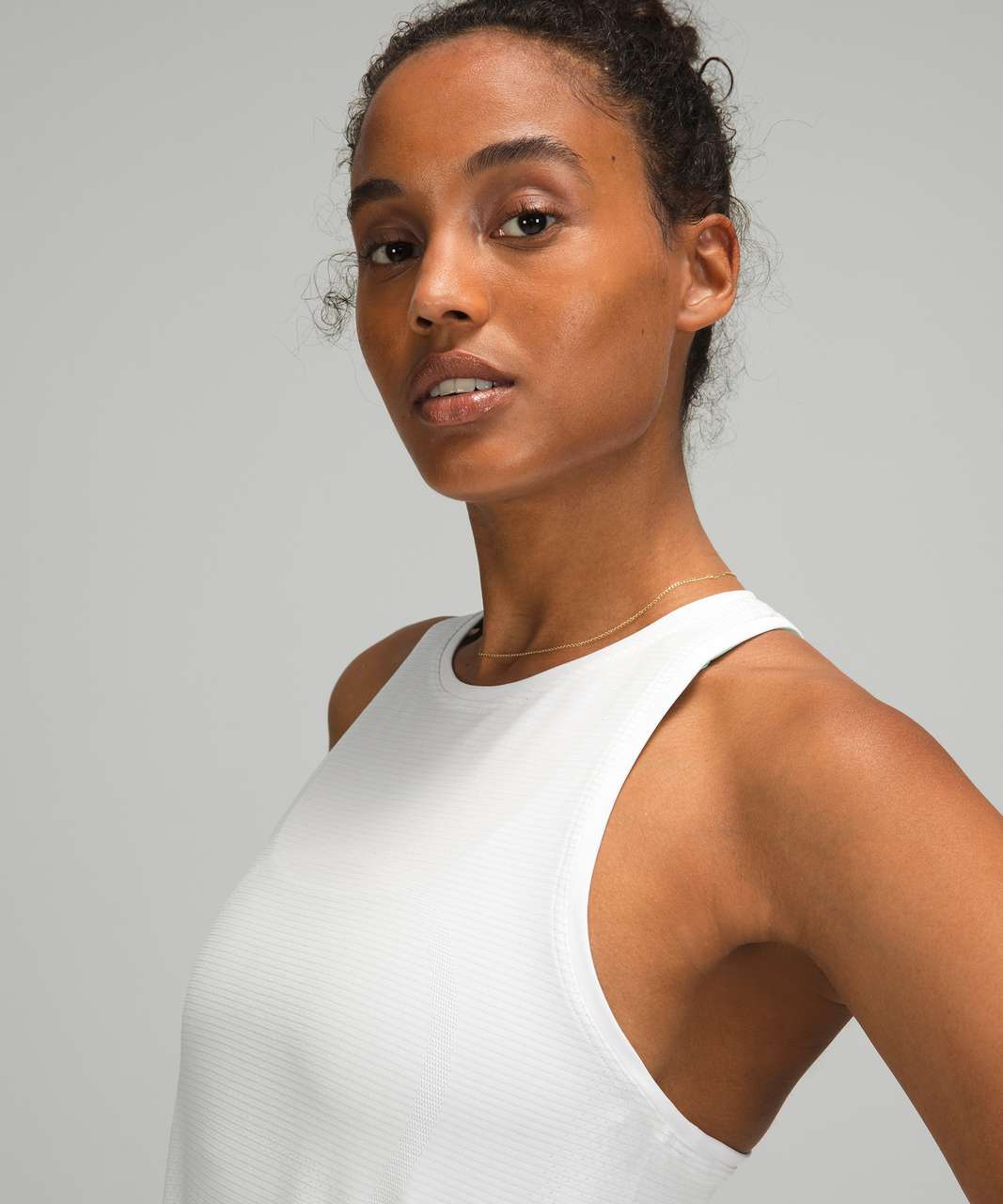 Lululemon Swiftly Tech High Neck Racerback Tank 2.0 - White / White