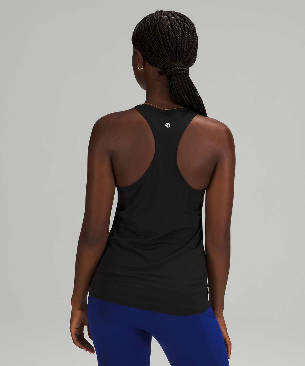 Lululemon Swiftly Tech High Neck Racerback Tank 2.0 - Black / Black