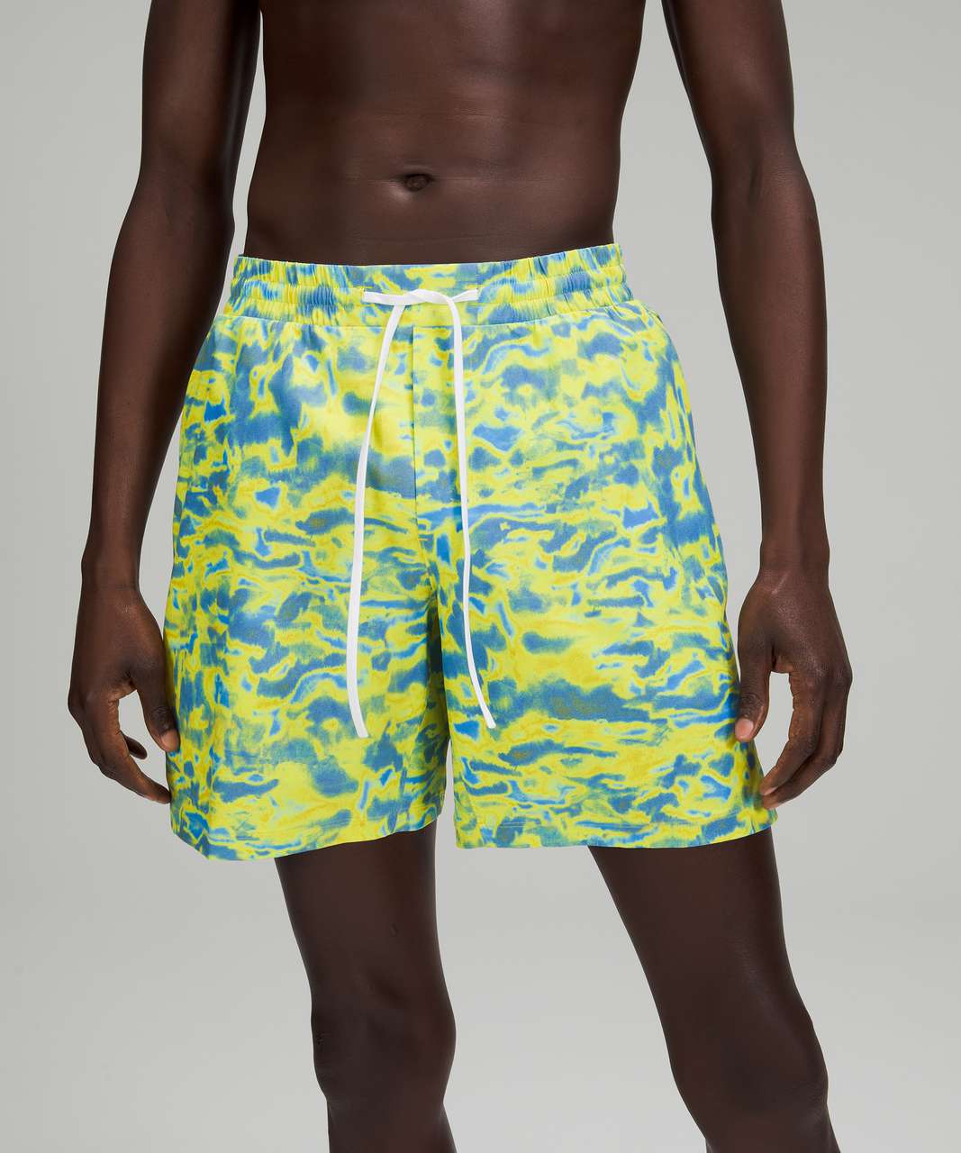 Lululemon Channel Cross Swim Short *7" - Chroma Clash Green Multi