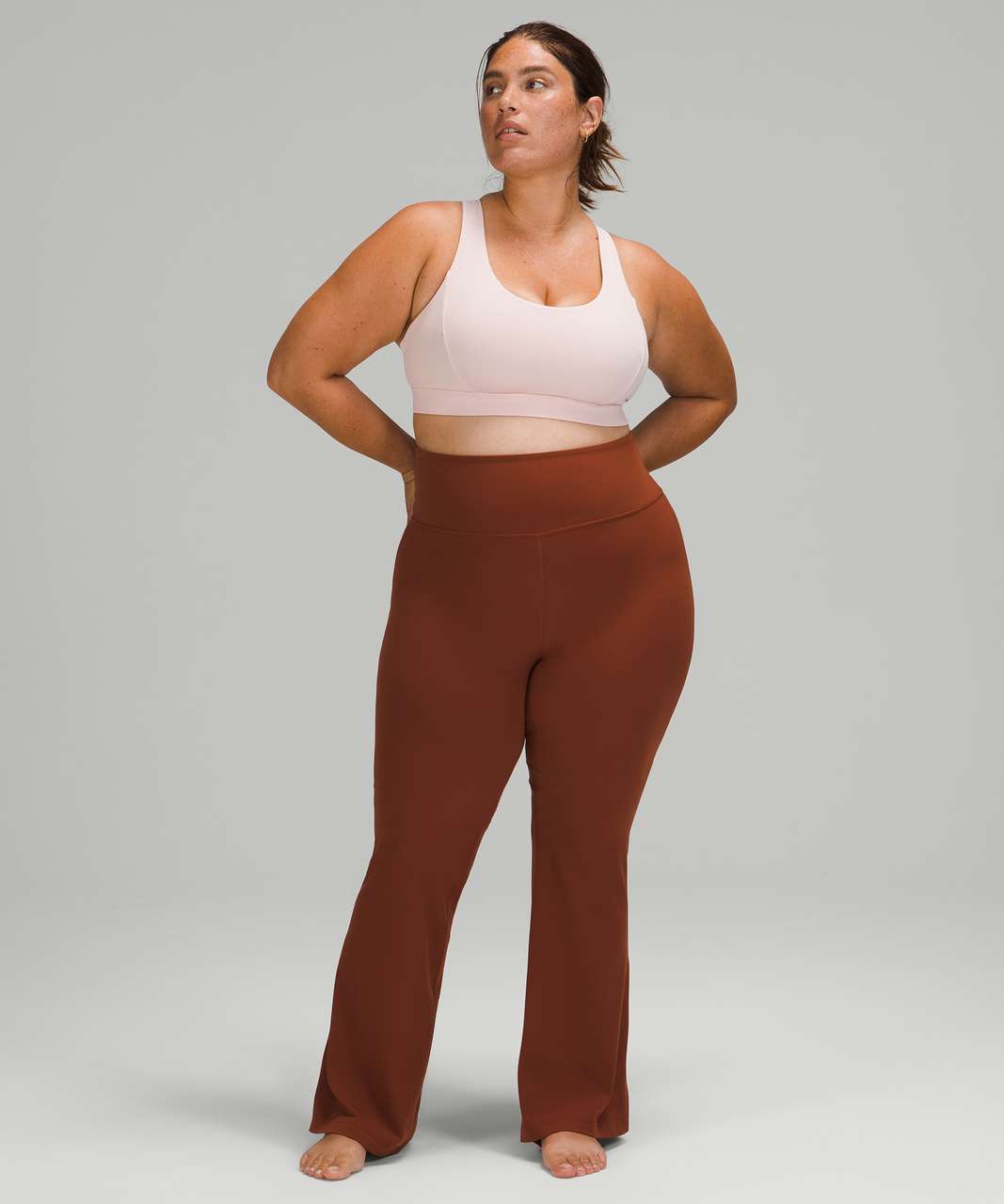 Lululemon Groove Pant Flare Super High-Rise *Nulu - Dark Terracotta - lulu  fanatics