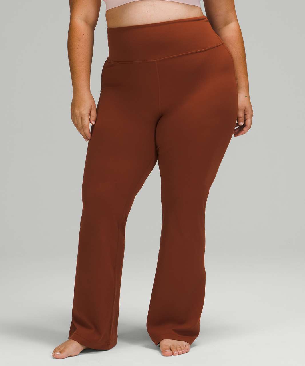 Willow & Root Mesh Flare Stretch Pant - Women's Pants in Brown