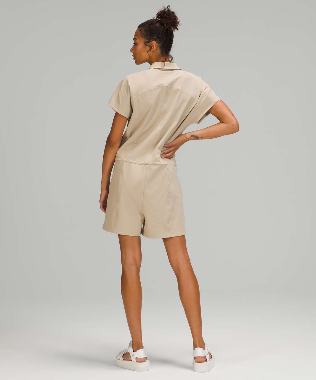 Lululemon Stretch Rib Pocketed Romper - Trench - lulu fanatics