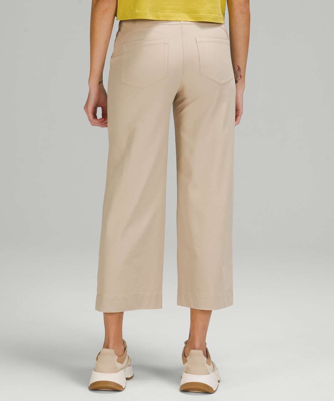 Lululemon La Wide Leg Side Split High-rise Pants In Trench | ModeSens