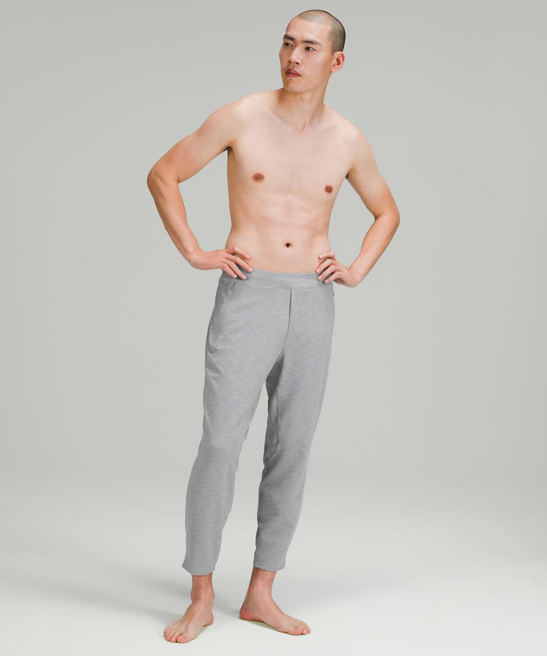 lululemon EVERLUX™ BALANCER - Tracksuit bottoms - heathered black/grey -  Zalando.de