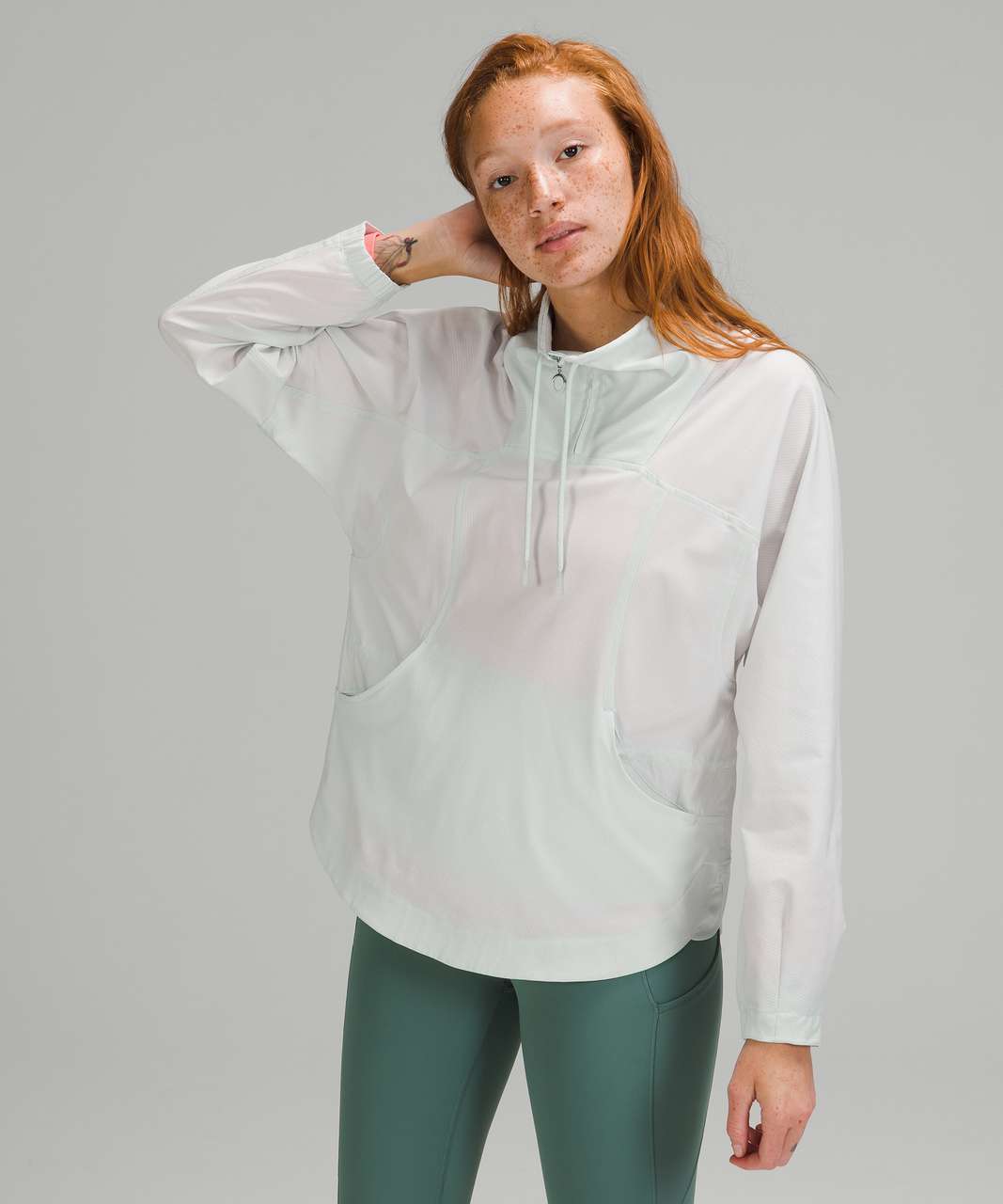 Lululemon Ventlight High Neck Pullover - Heathered Ocean Air