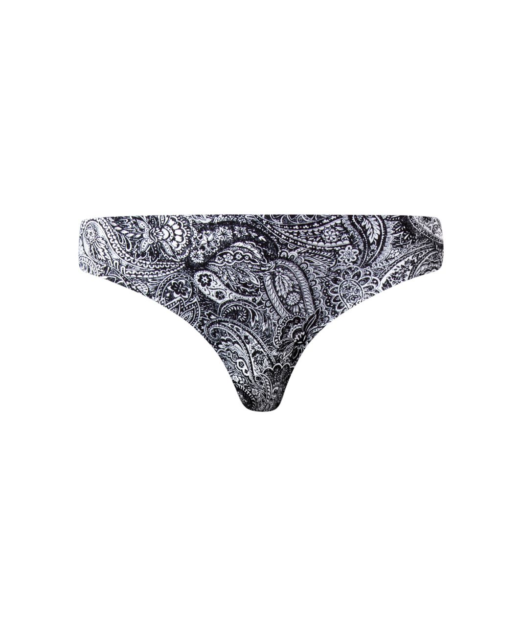 Lululemon Namastay Put Thong - Mini Antique Paisley White Black