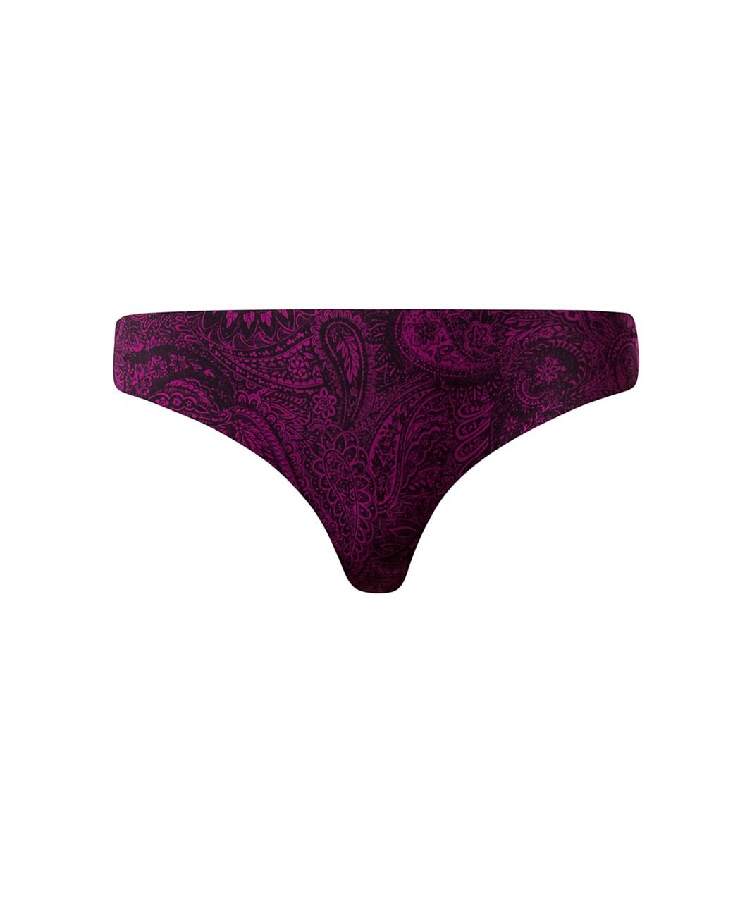 Lululemon Namastay Put Thong - Mini Antique Paisley Deep Fuschia Black