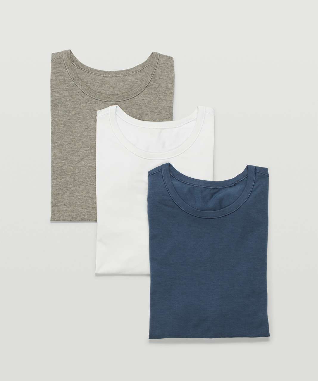 Lululemon 5 Year Basic Tee *3 Pack - Heathered Grey Sage / Iron Blue / Ocean Air