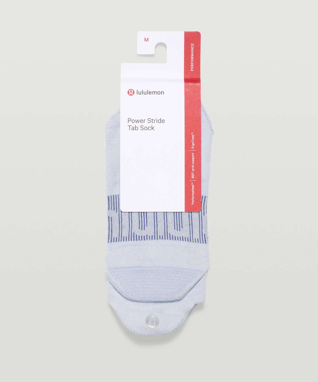 Lululemon Power Stride Tab Sock - Blue Linen / Water Drop