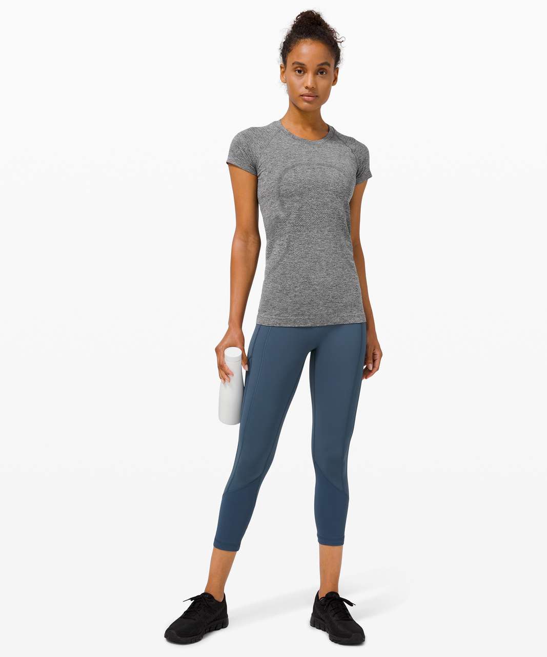 Lululemon Swiftly Tech Short Sleeve 2.0 *City - TORONTO / Silver Drop /  Black - lulu fanatics