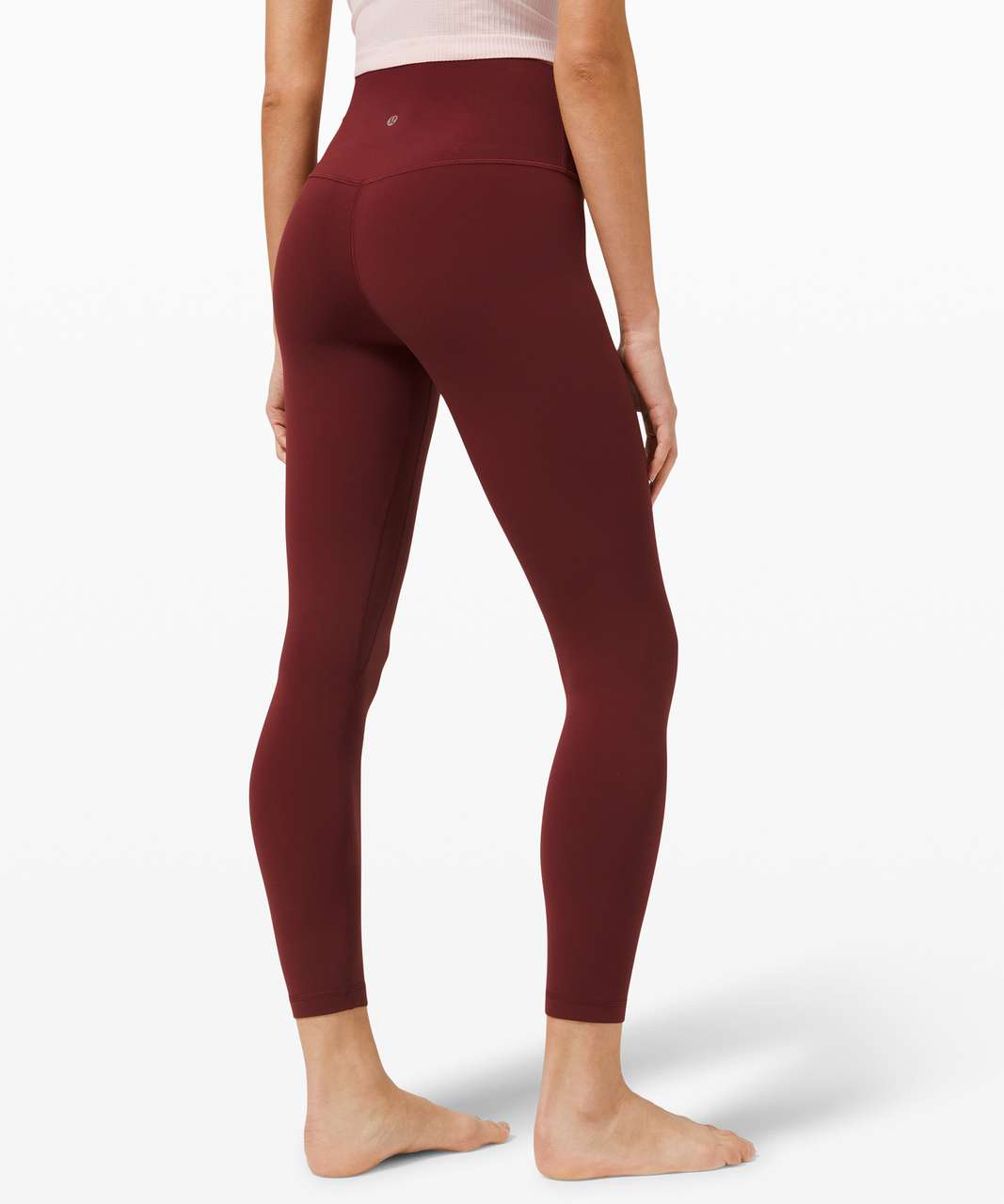 Lululemon Align Leggings in color Red Merlot. Size 6 - Depop