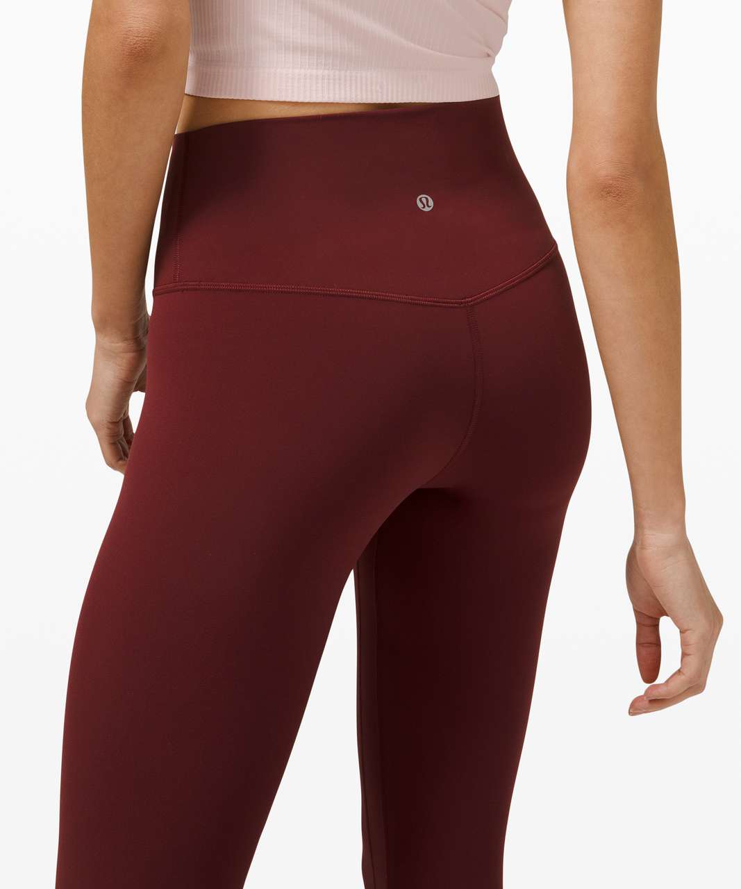 brand new red merlot Lululemon leggings size 6. - Depop