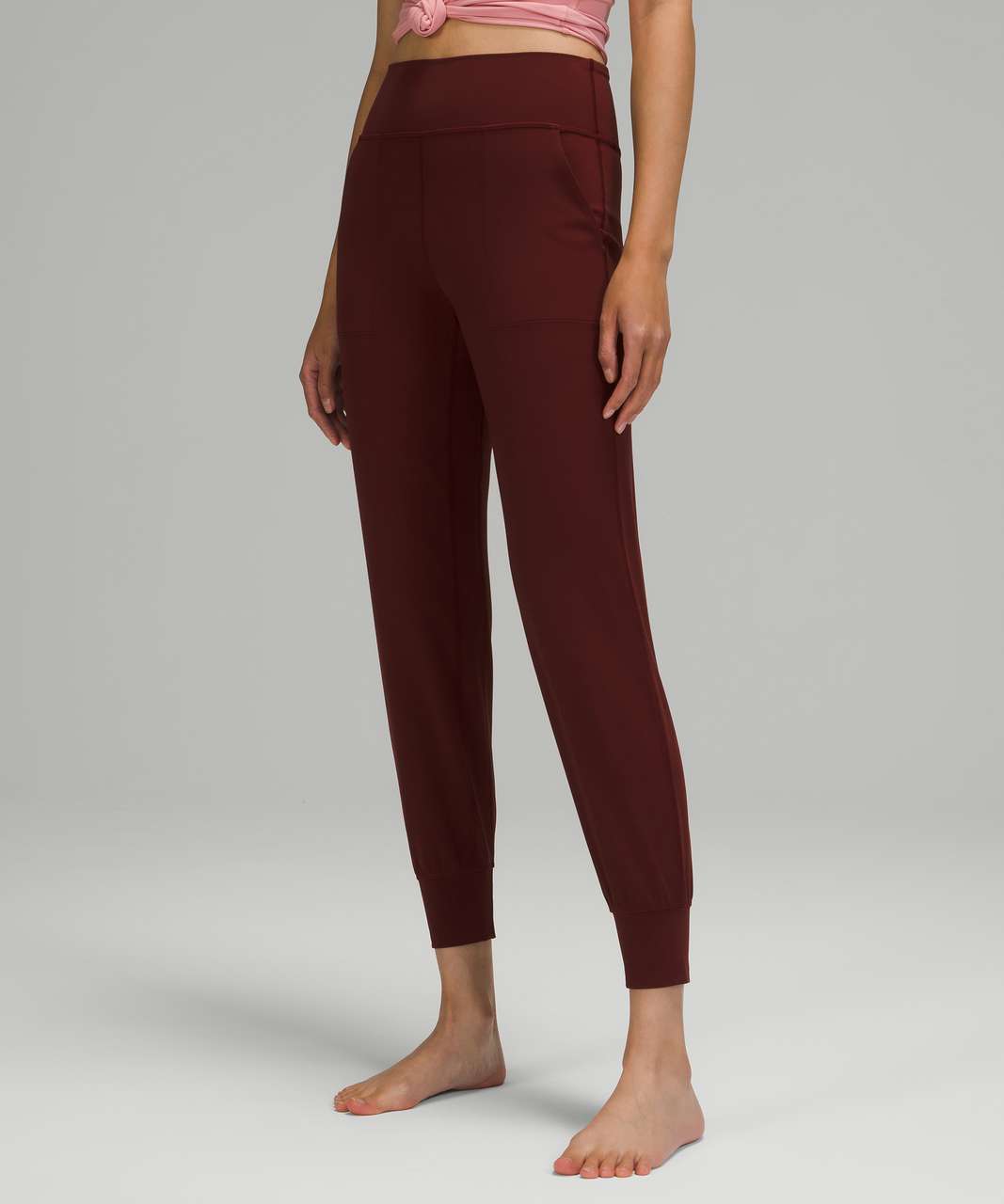 NWT Women Lululemon Adapted State Jogger Size 6 Red Merlot Maroon