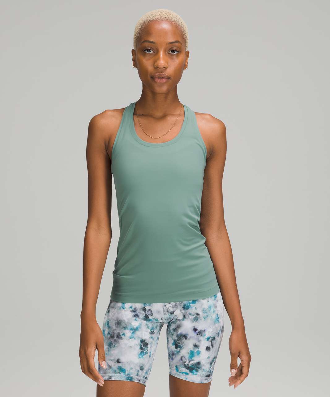 lululemon athletica, Tops, Lululemon Cool Racerback Short Tank Top Nulu  In Rainforest Green