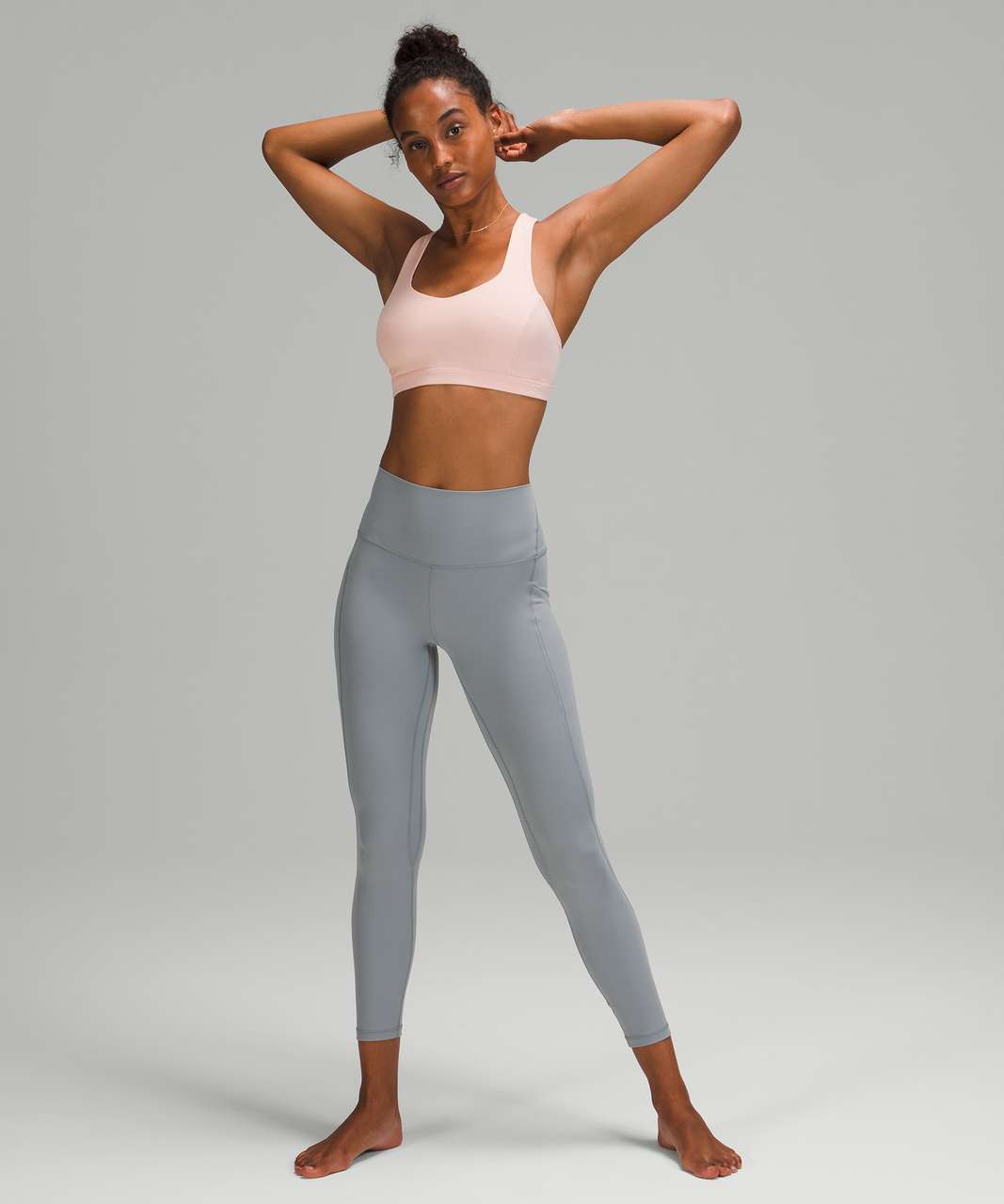 Lululemon Free To Be Serene Bra *Light Support, C/D Cup - Pink Mist - lulu  fanatics