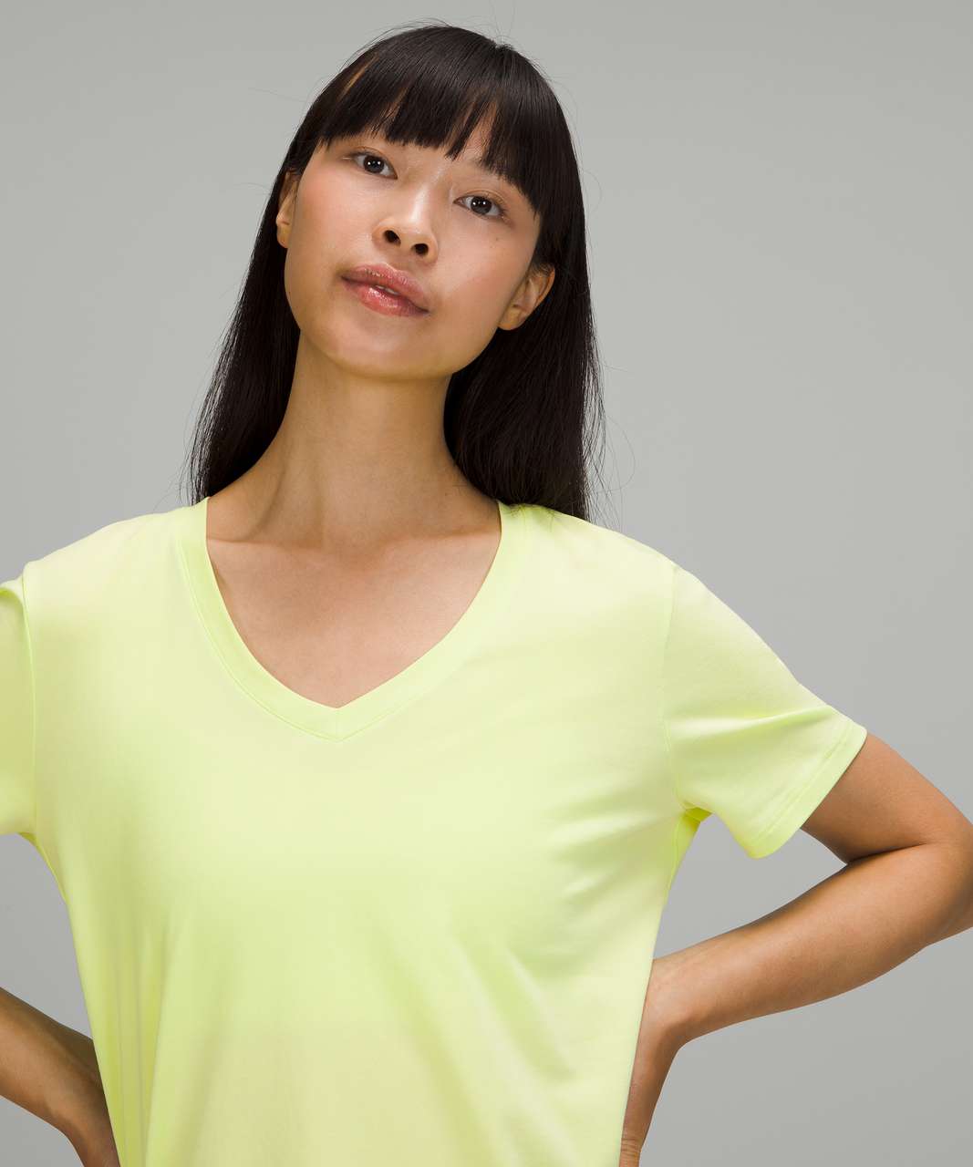 Lululemon Love Tee Short Sleeve V-Neck T-Shirt - Crispin Green