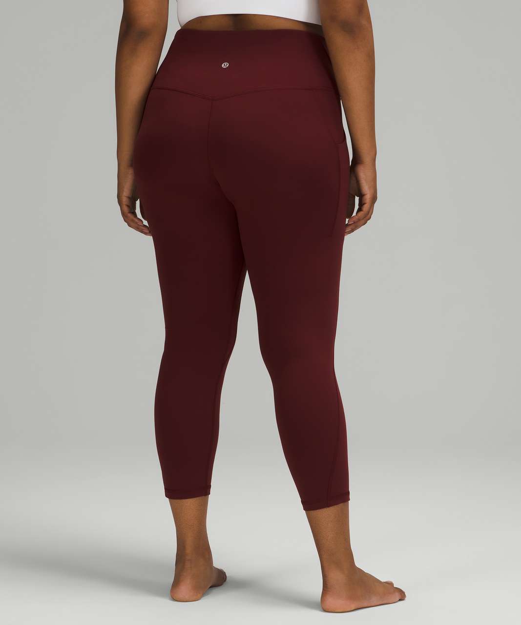 Lululemon Align High Rise Crop with Pockets 23" - Red Merlot