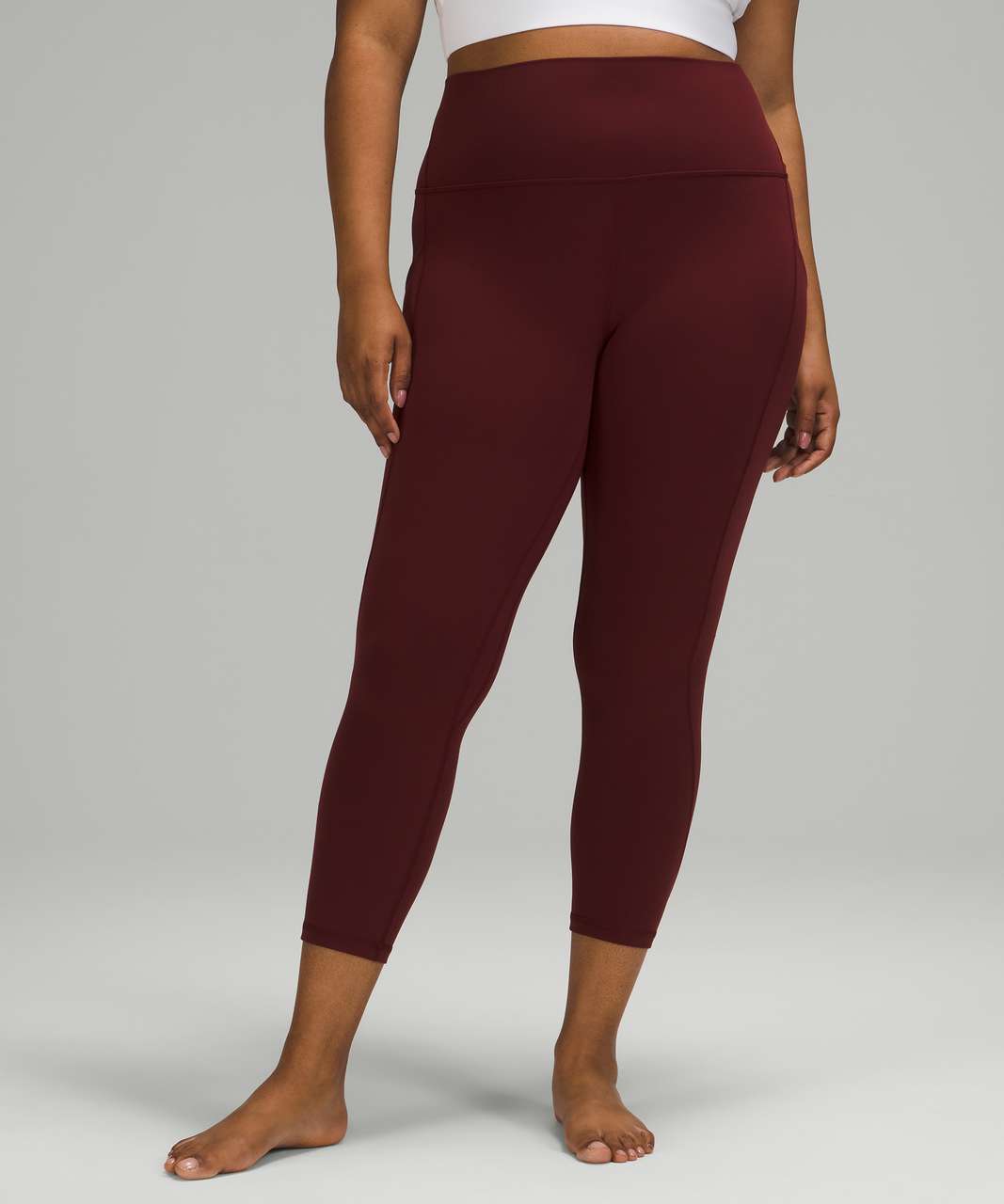 Lululemon Align High Rise Crop with Pockets 23" - Red Merlot