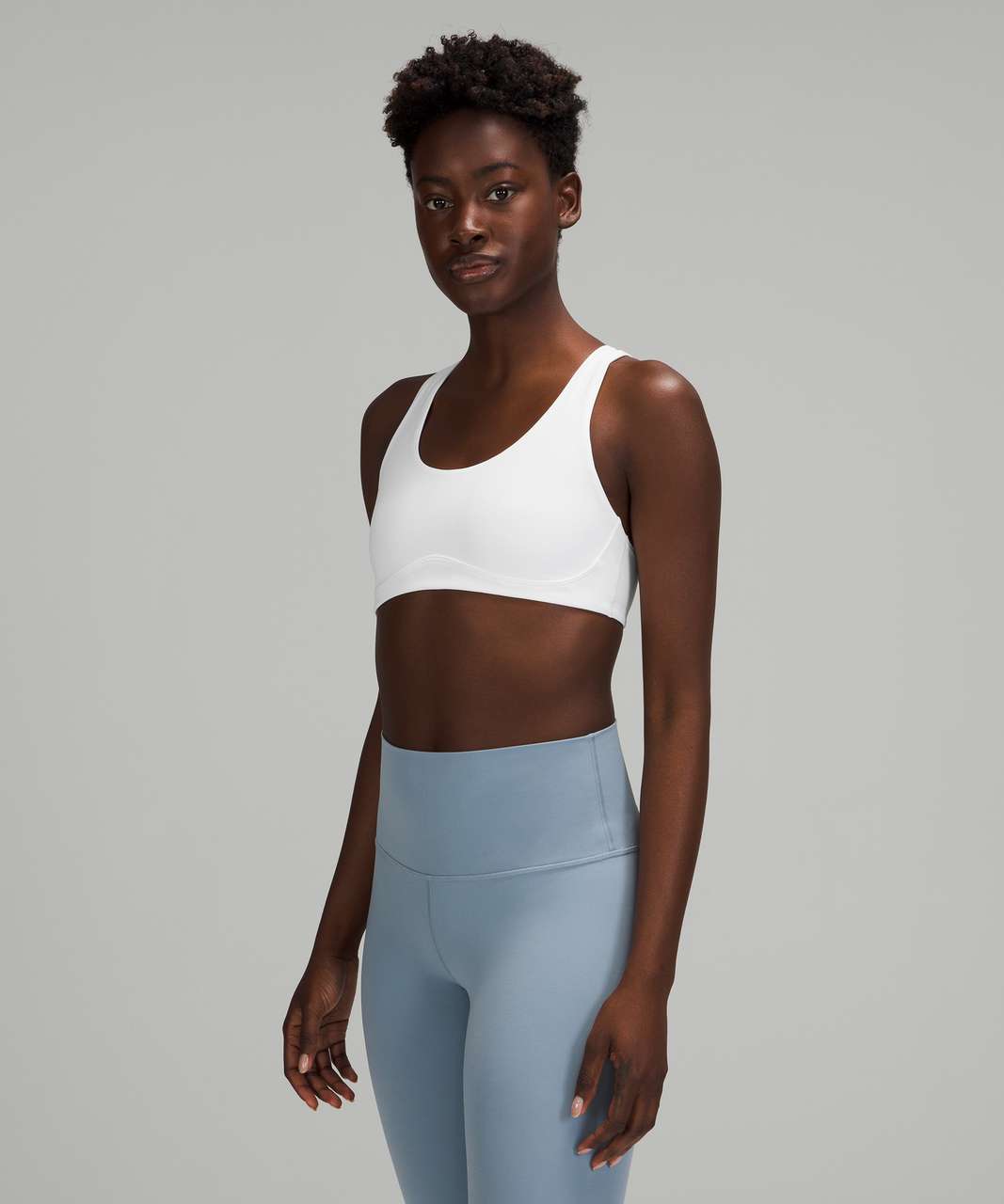 Lululemon Light Support Nulu Yoga Bra *A/B Cups - White - lulu fanatics