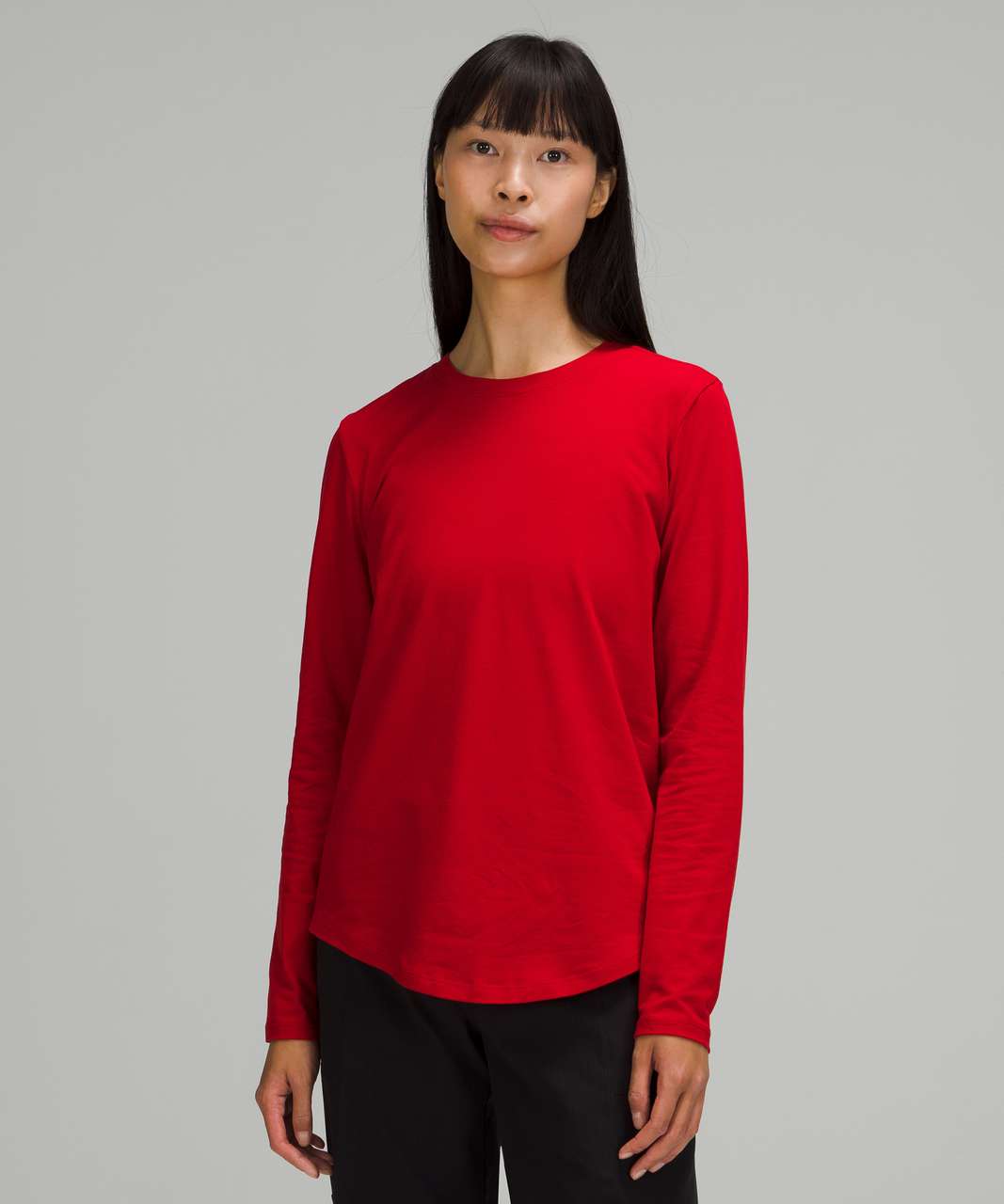 Lululemon Love Long Sleeve - Dark Red - lulu fanatics