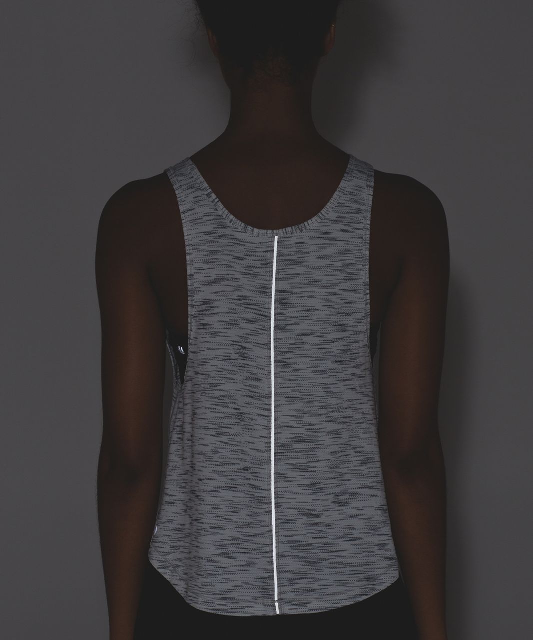 Lululemon Rush Hour Tank - Tiger Space Dye Black White