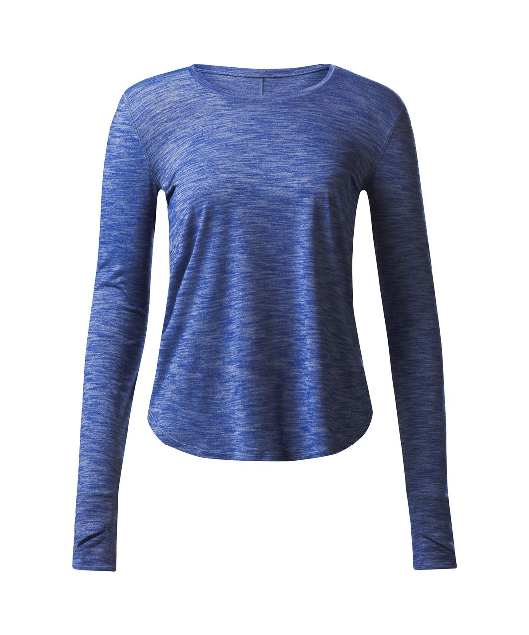 Lululemon On The Run Long Sleeve - Heathered Sapphire Blue