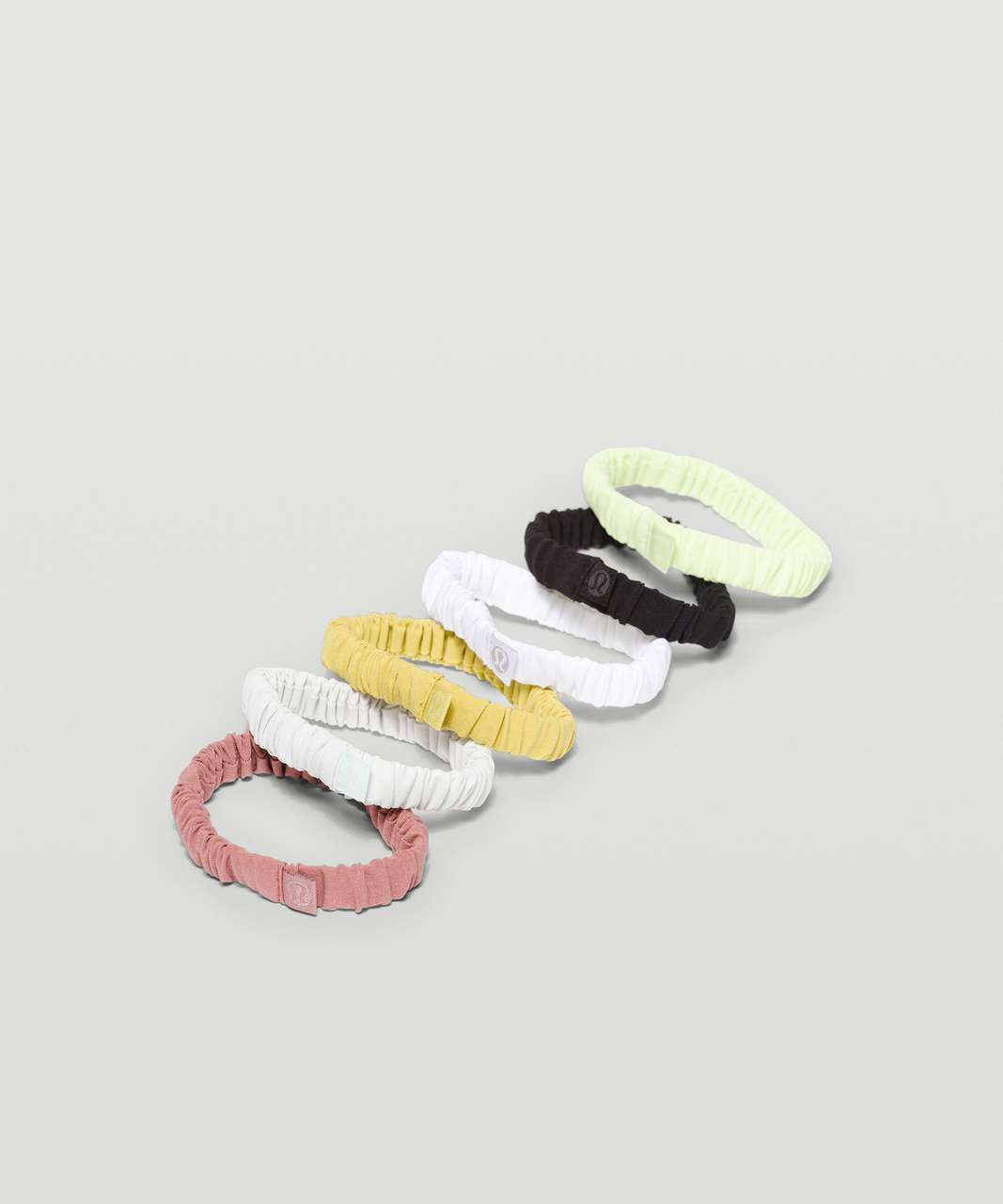 Lululemon Skinny Scrunchie *6 Pack - Spiced Chai / Ocean Air / Crispin Green / Yellow Pear / White / Black