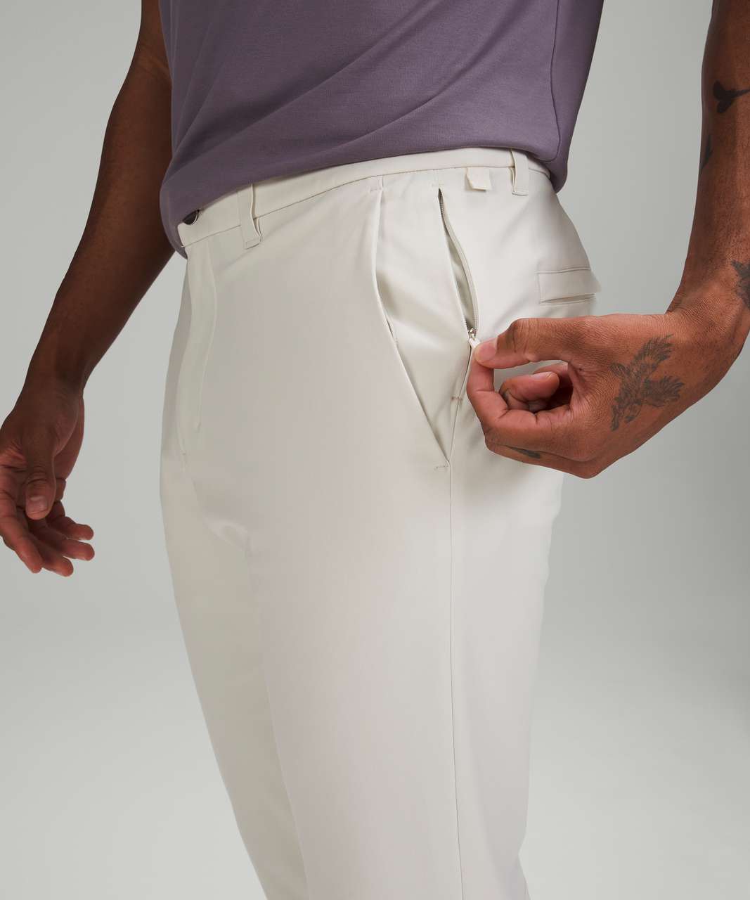 Lululemon Commission Pant Slim 32" *Warpstreme - White Opal