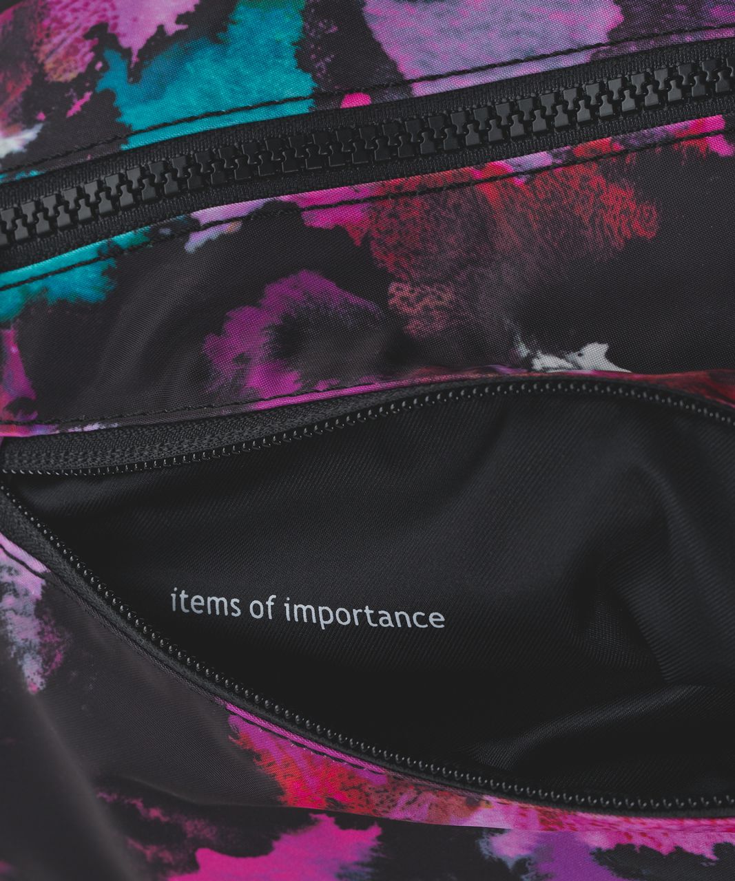 Lululemon The Yoga Bag - Midnight Bloom Black Deep Fuschia