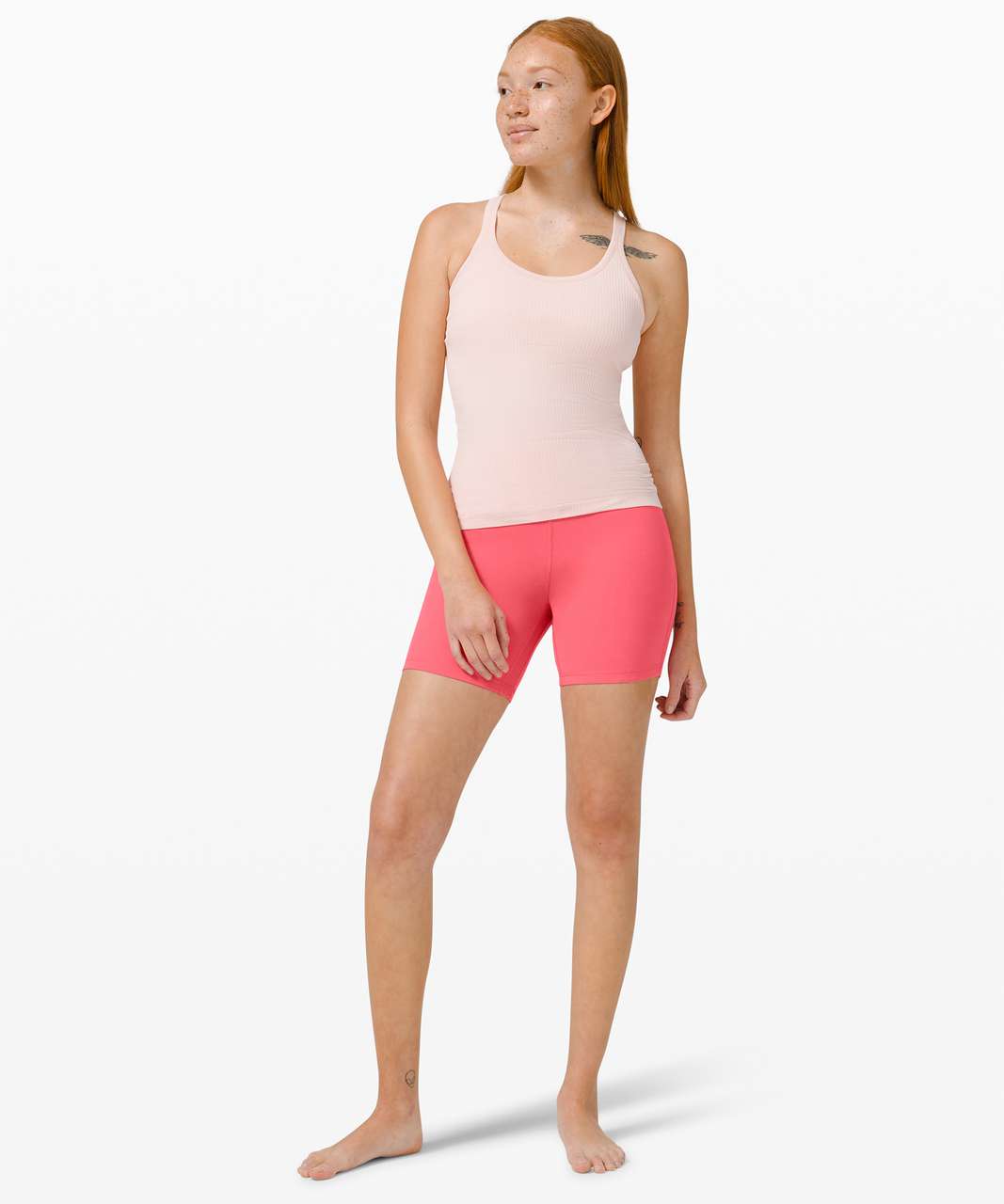 NEW Women Lululemon Align Cropped Tank Top Guava Pink Size 10 & 12