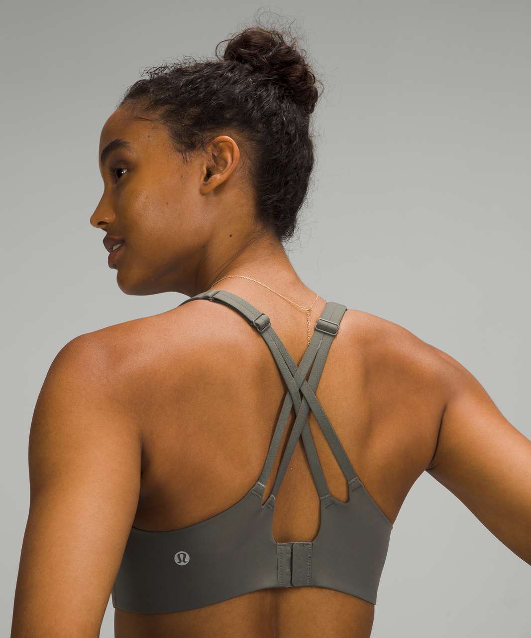 Lululemon In Alignment Racerback Bra *Light Support, B/C Cups - Grey Sage -  lulu fanatics