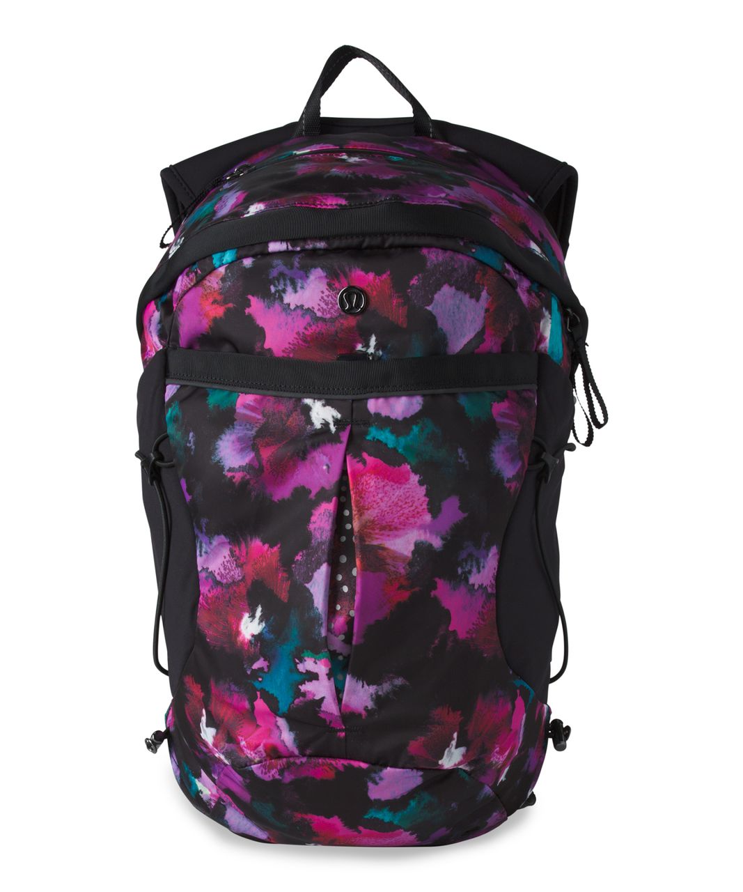 Lululemon Run All Day Backpack - Midnight Bloom Black Deep Fuschia / Black