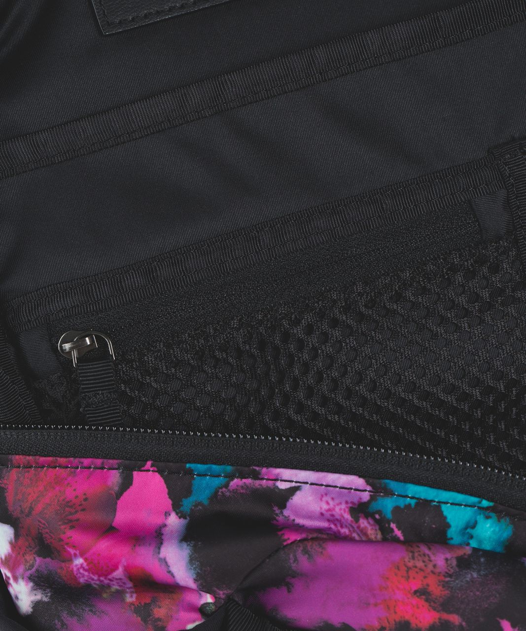 Lululemon Run All Day Backpack - Midnight Bloom Black Deep Fuschia / Black