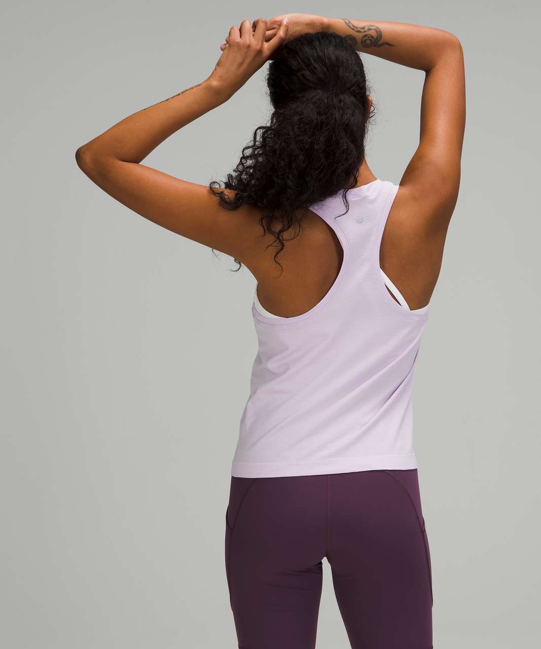 Swiftly Tech Racerback Tank 2.0 Race Length, Wisteria Purple/Lavender Dew