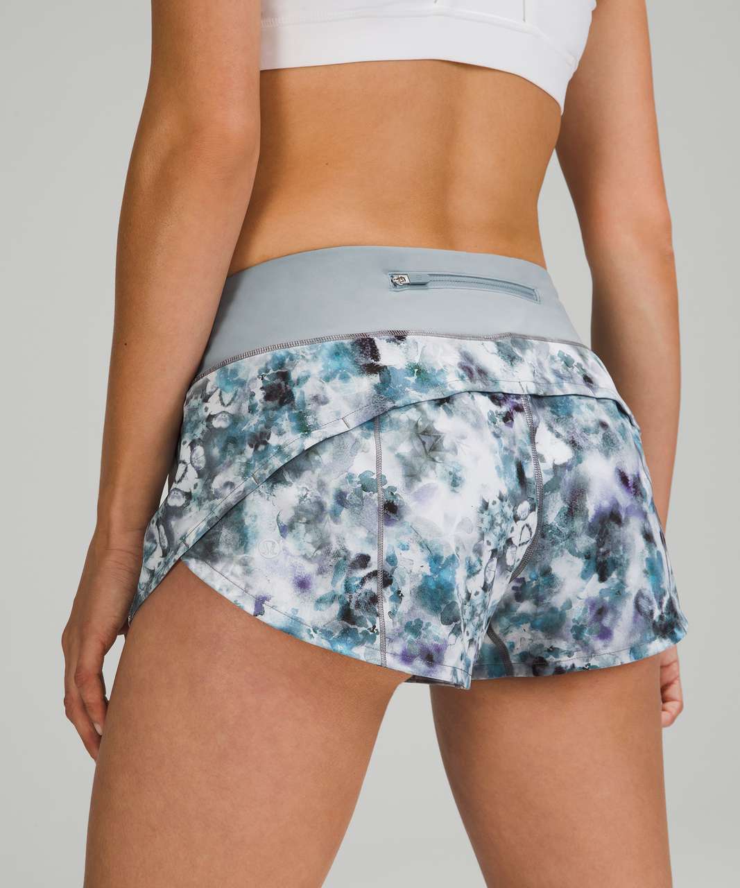 Lululemon Speed Up Low-Rise Short 2.5 - Kaleidofloral Multi / Blue Cast -  lulu fanatics