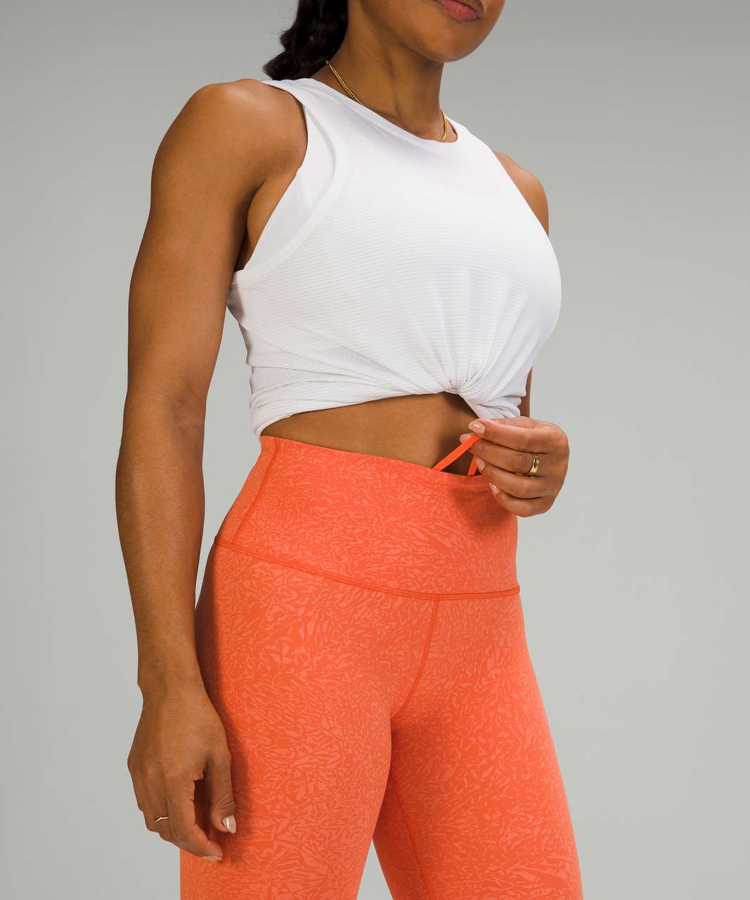 Lululemon Wunder Train High-Rise Tight 25" - Crunch Warm Coral