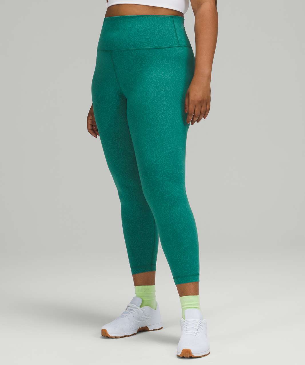 Lululemon Wunder Train High-Rise Tight 25 - Crunch Teal Lagoon - lulu  fanatics