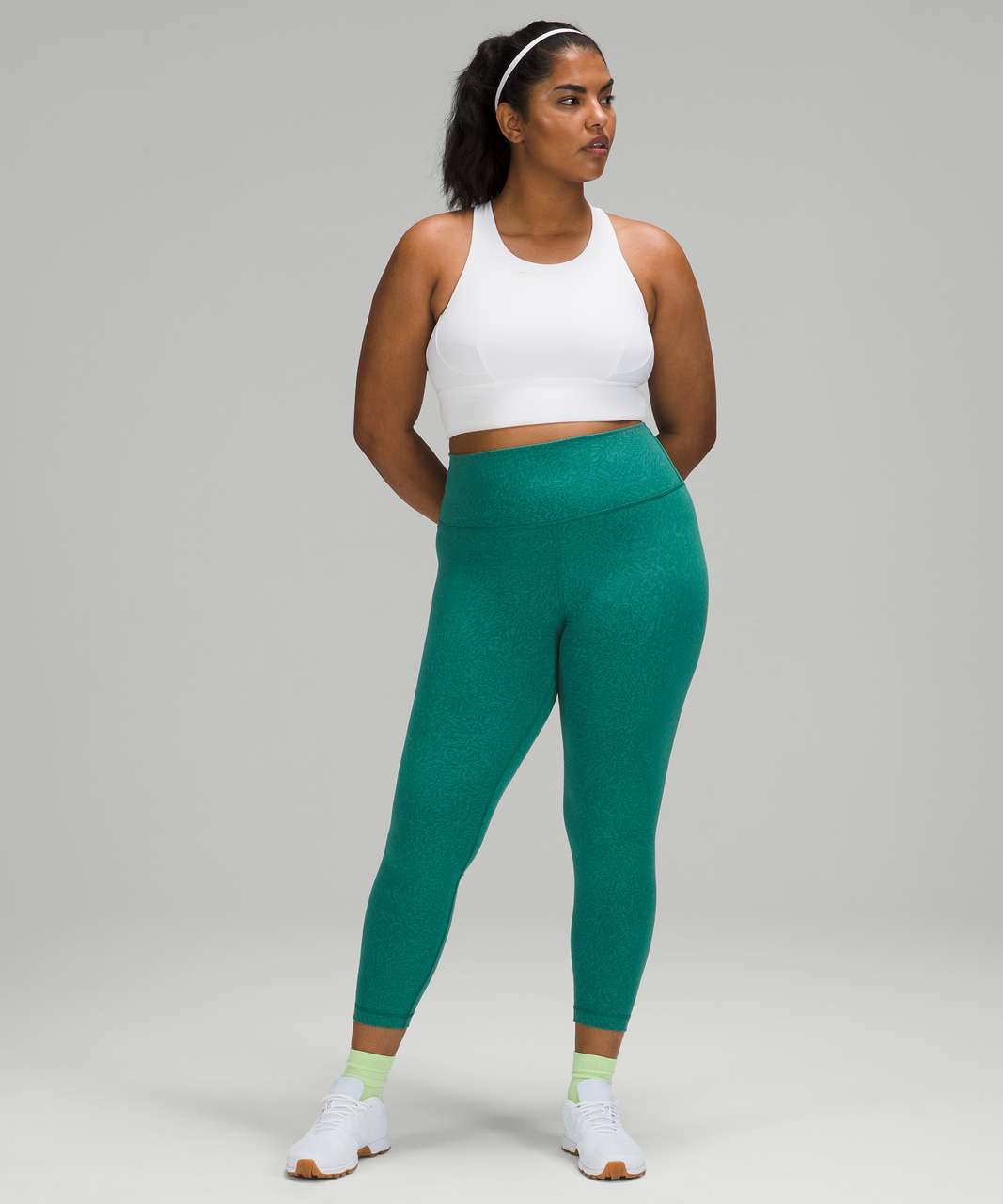 Lululemon Wunder Train High Rise Leggings Size 8 Teal - Athletic apparel