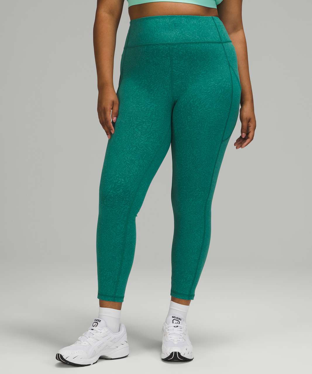 Lululemon Invigorate High-Rise Tight 25" - Crunch Teal Lagoon