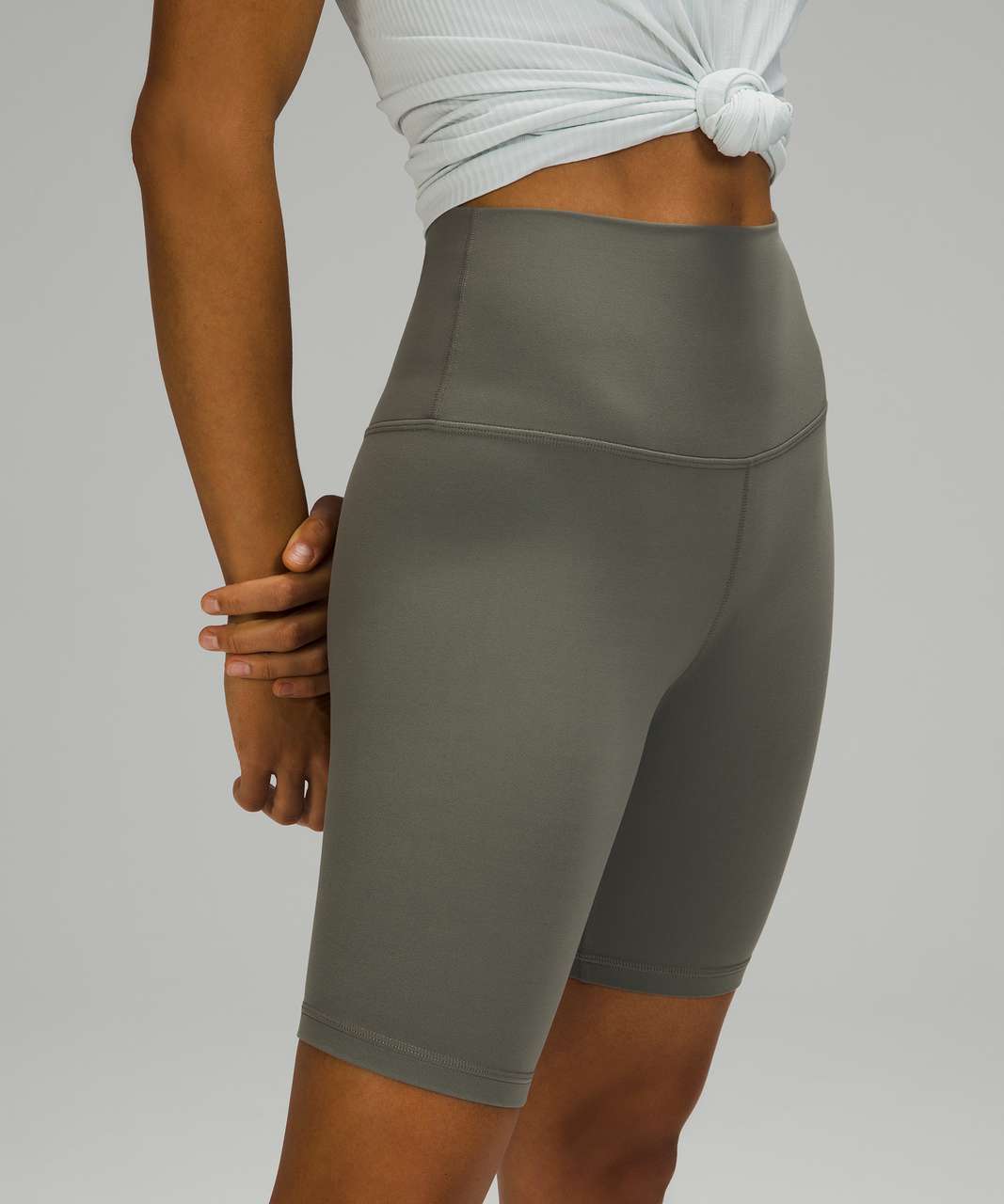 Lululemon Women's Align Super High Rise Grey Sage Lightweight Soft Short  Size 8