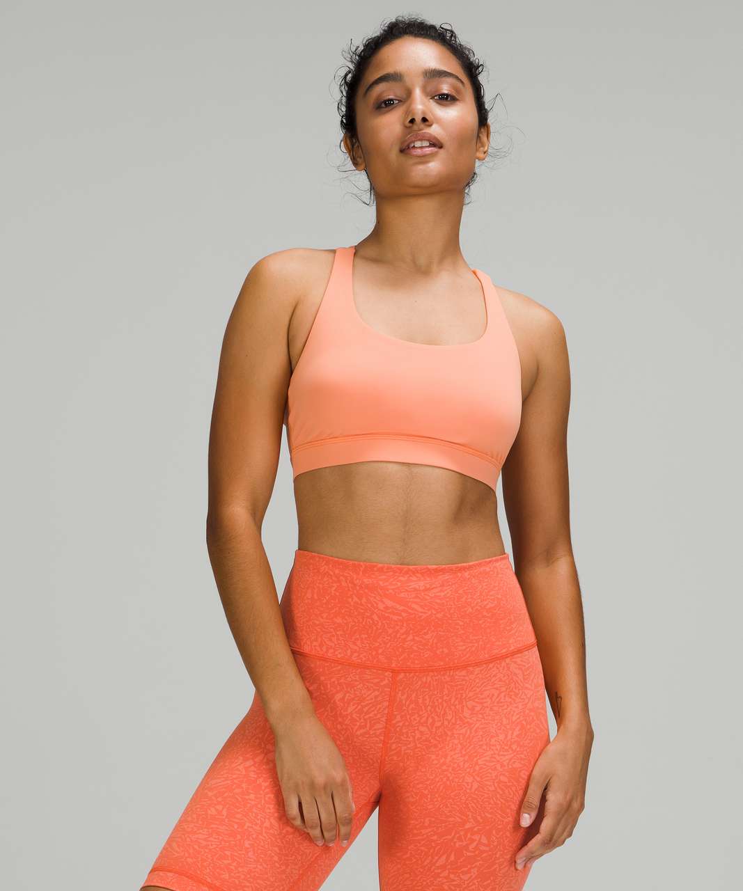 Lululemon Energy Bra *Medium Support, B–D Cup - Golden Apricot