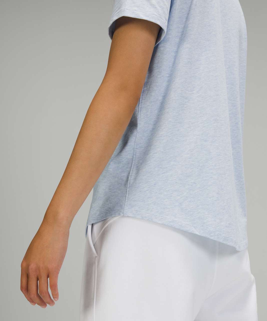 Lululemon Love Crew Short Sleeve T-Shirt - Heathered Blue Linen