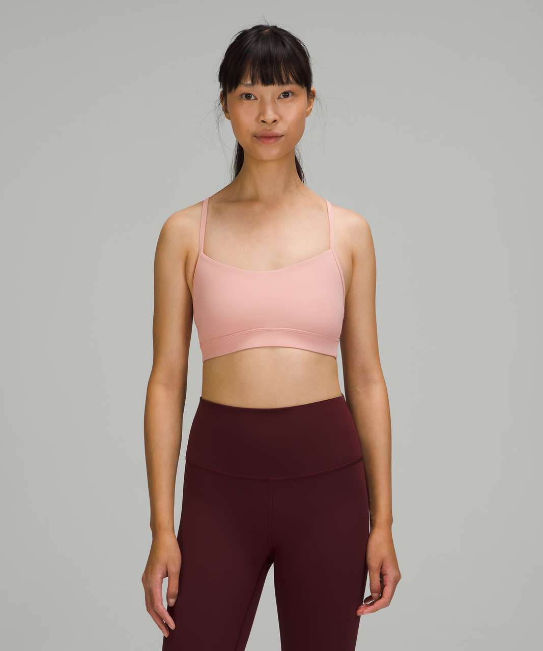 NWT Size 14 Lululemon Flow Y Bra Nulu B/C Cup Light Support SNCP Sonic Pink  