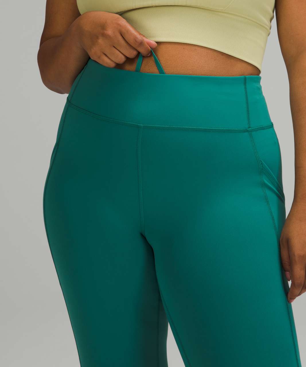 Lululemon Invigorate High-Rise Tight 25 - Crunch Teal Lagoon - lulu  fanatics