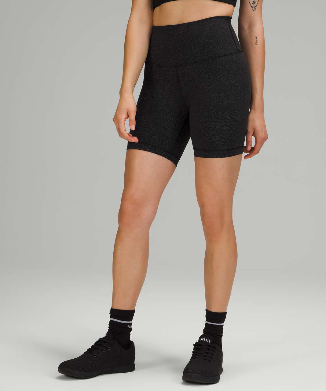 Lululemon Wunder Train High-Rise Short 6" - Crunch Black