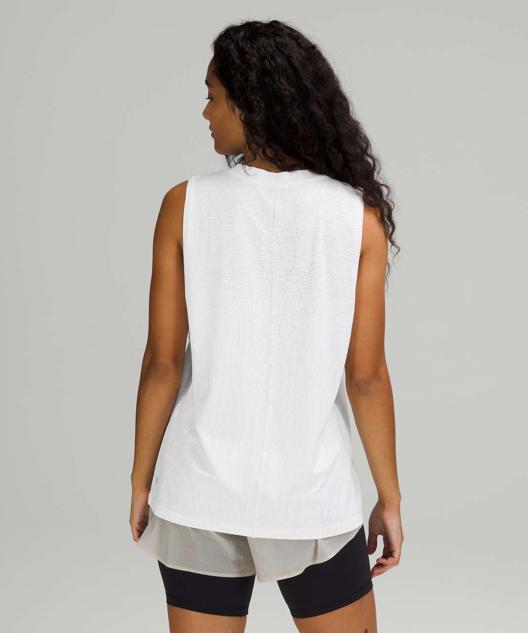 Lululemon All Yours Tank Top - Thread Dye White Silver Drop