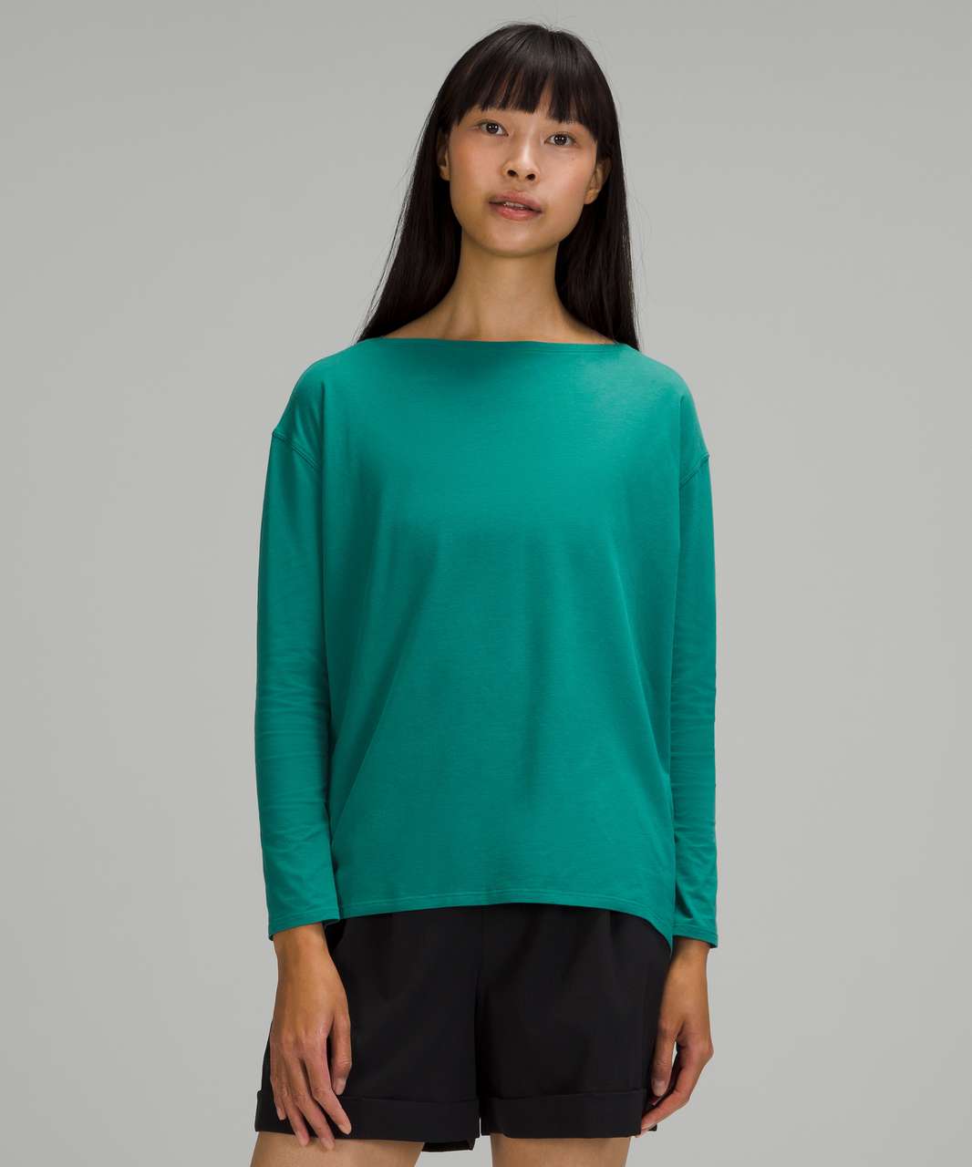 Lululemon Back In Action Long Sleeve - Teal Lagoon