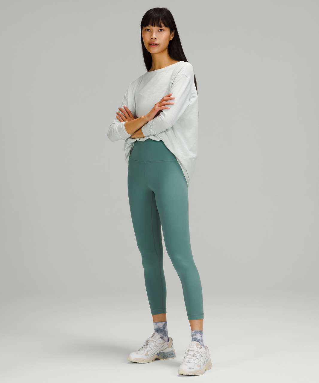 Lululemon Back In Action Long Sleeve - Ocean Air