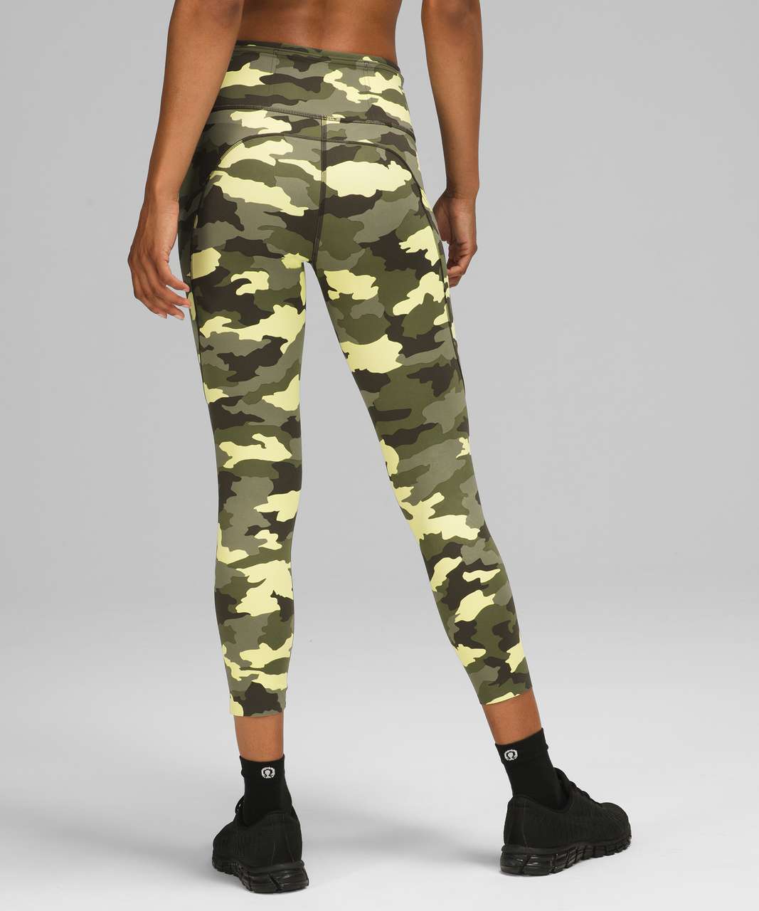 Lululemon Fast and Free High Rise Crop 23 - Heritage 365 Camo