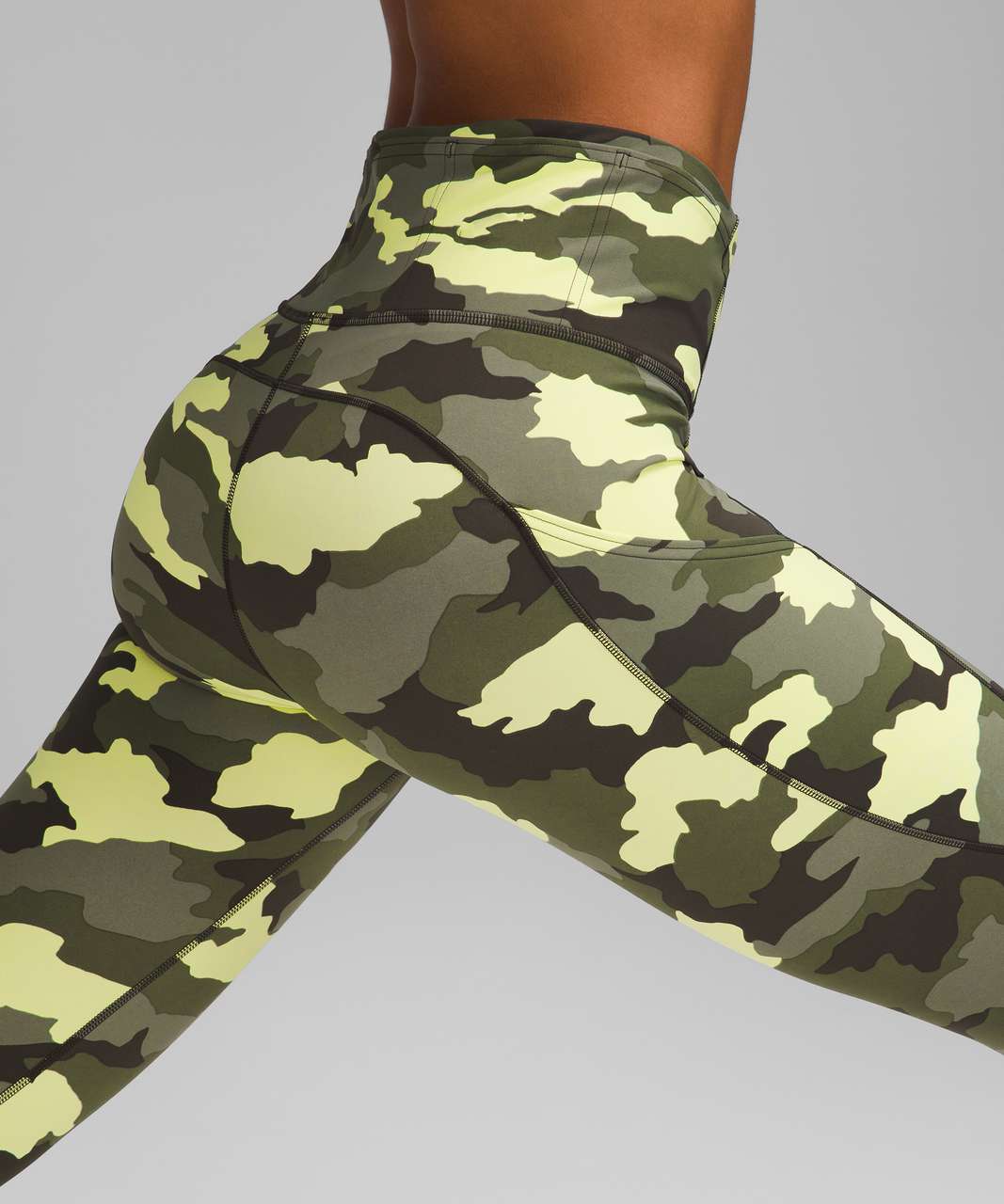 Lululemon Fast and Free High Rise Crop 23 - Heritage 365 Camo